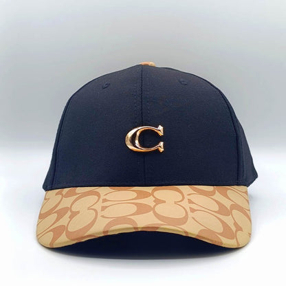 Black Coach Metallic-C Khaki Cap