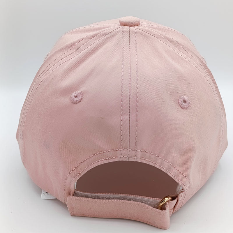 Hermes Signature Logo Pink Cap