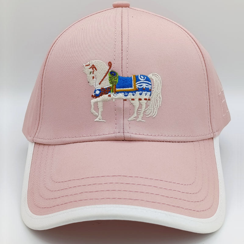 Hermes Signature Logo Pink Cap