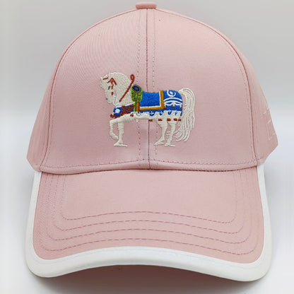 Hermes Signature Logo Pink Cap