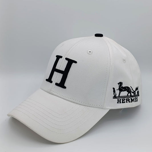 Hermes H Logo White Cap